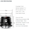 Объектив TTArtisan 35mm f/1.4 Black для Sony-E