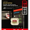 Карта памяти SanDisk 128GB Extreme microSDXC C10 U3 V30 A2 UHS-I