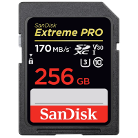 Карта памяти SanDisk SDXC 256Gb Extreme Pro V30 Class 10 UHS-I U-3 170 Mb/s