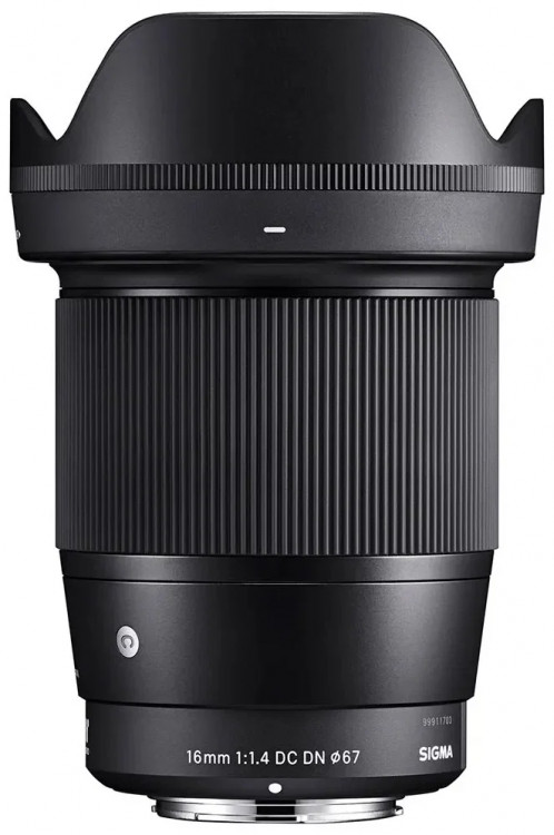 Объектив Sigma AF 16mm f/1.4 DC DN Contemporary Fujifilm X-mount, черный