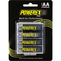 Аккумуляторы Powerex Pro AA 2700 мАч + кейс 