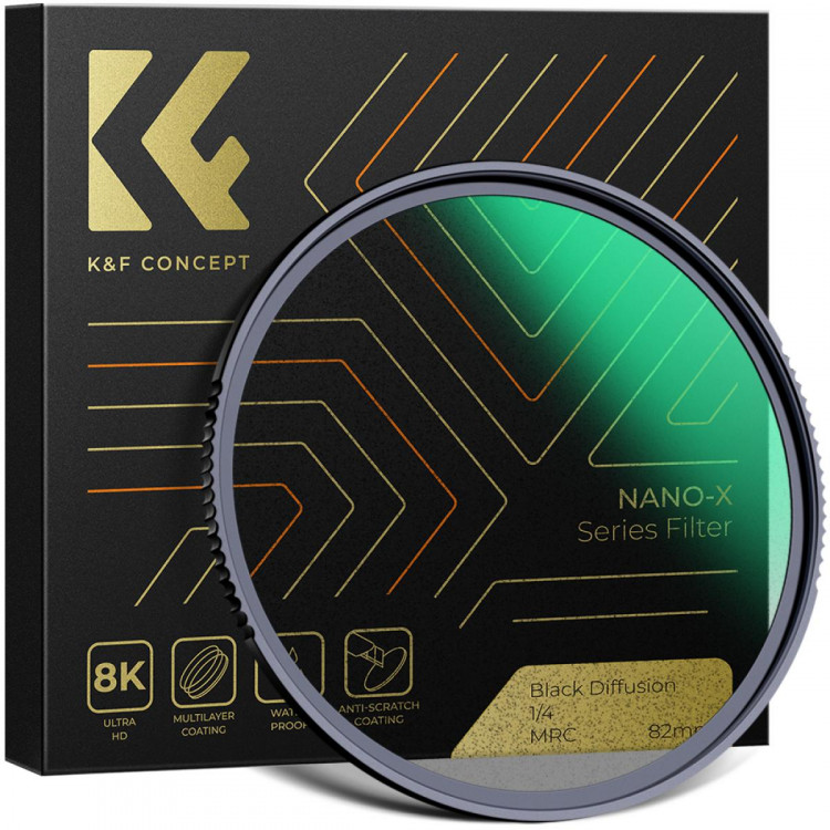 Светофильтр K&F Concept Nano-X Black Diffusion 1/4 67мм