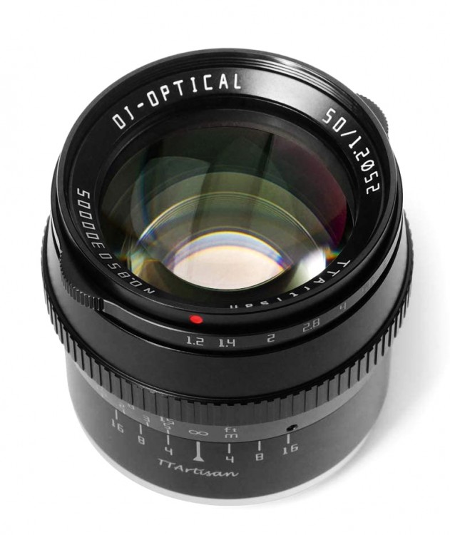 Объектив TTArtisan 50mm f/1.2 Black для Canon EF-M