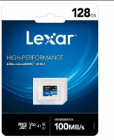 Карта памяти Lexar microSDXC 128Gb UHS-I U1 V10 100MB/s