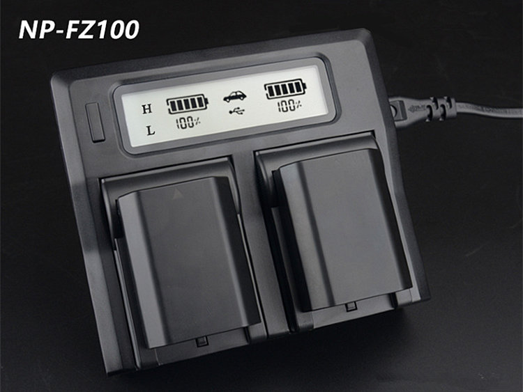 Зарядное устройство JNT для двух аккумуляторов Sony NP-FZ100