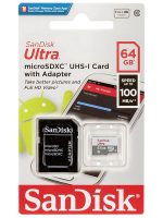 Карта памяти Sandisk 64GB MicroSD Class 10 100 Мб/с
