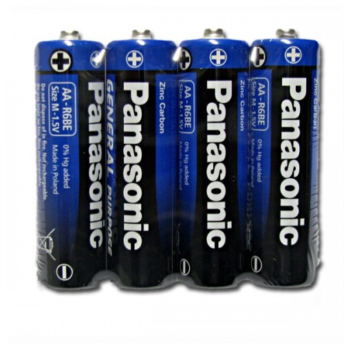 Батарейки Panasonic AA R06 Zinc-carbon General Purpose, 4 шт