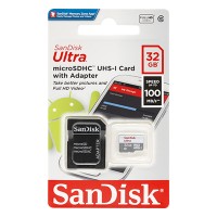 Карта памяти Sandisk 32GB microSD Class 10 100 Mb/s с адаптером