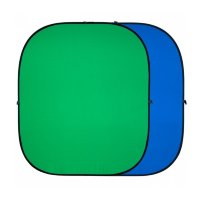 Фон складной Raylab RF-12 хромакей муслиновый 150*200см (зеленый/синий)	